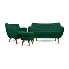 Комплект мягкой мебели Челси зеленый - фото