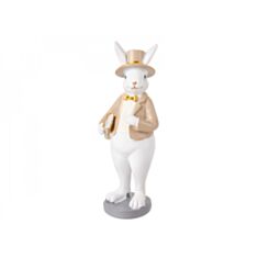 Фигурка декоративная Кролик в шляпке Символ года 2023 Elendekor 192-230 15 см - фото