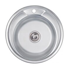 Кухонна мийка Kroner KRP-Dekor 490 0,8 мм 49 см декор - фото
