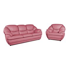 Комплект мягкой мебели Венеция розовый - фото
