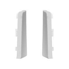 Комплект заглушок для плінтуса Arbiton Indo70 40 білий матовий - фото