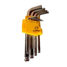 Набор Г-образных ключей HEX Сталь 48103 1,5-10 мм 9 шт - фото