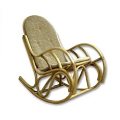 Кресло-качалка Олимп с подушкой цвет мед - фото