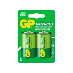 Батарейка GP GREENCELL 13G-U2 R20 D 1,5V 2 шт - фото