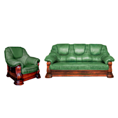 Комплект мягкой мебели Grizzly зеленый - фото