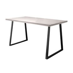 Стол обеденный Металл-Дизайн Бинго Оверлайт 115*75 см аляска/черный - фото