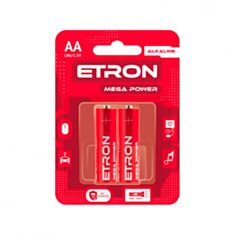 Батарейка Etron MegaPower LR6 AA Alkaline 1,5V 2 шт - фото