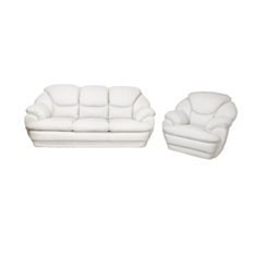 Комплект мягкой мебели Milan белый - фото