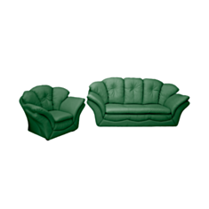 Комплект м'яких меблів Como зелений - фото