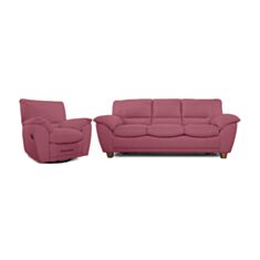 Комплект м'яких меблів Турин рожевий - фото