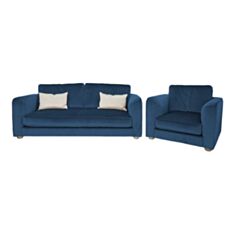Комплект мягкой мебели Либерти синий - фото