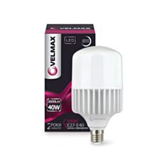 Лампа світлодіодна Velmax LED V-A100 40W E27-E40 6500K 3600Lm кут 220° - фото