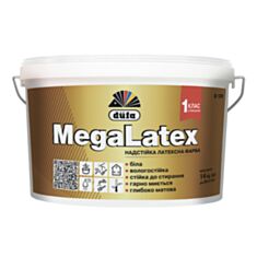 Інтер'єрна фарба латексна Dufa Megalatex D120 матова біла 1,4 кг - фото