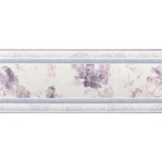 Плитка La Platera Aquarelle Cenefa бордюр 10*25 см світло-фіолетова - фото