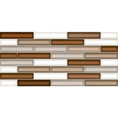 Плитка для стен Intercerama Vitro 220032/Р 23*50 см коричневая - фото