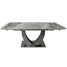 Стол обеденный раскладной Евродом Concord ceramic C20+L05 160*90 серый мрамор - фото