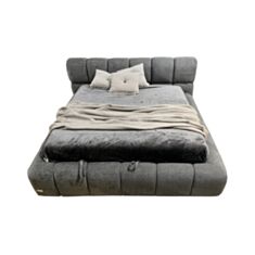 Ліжко Lareto Palle темно-сіре - фото