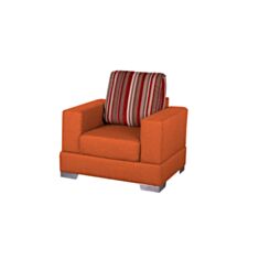 Кресло Куб оранжевый - фото