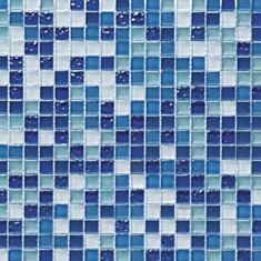 Мозаика Vivacer DAF6 30,5*30,5 см бело-синяя - фото