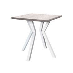 Стол обеденный Металл-Дизайн Свен-4 80*80 см аляска/белый - фото