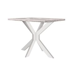 Стол обеденный Металл-Дизайн Кросс 115*75 см аляска/белый - фото