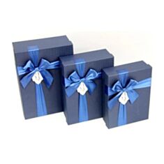 Подарункова коробка Ufo Blue A131013 23 см синя - фото