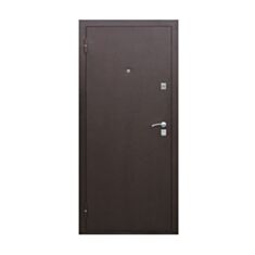 Двері металеві Сопрано 86 см ліві дуб шоколадний - фото