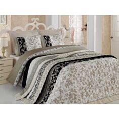 Комплект постельного белья Cotton Box Comfort Set Debora Bej 2,0 с покрывалом - фото