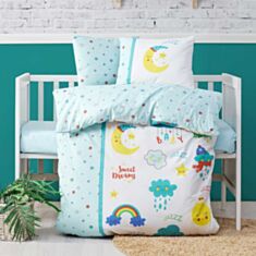 Комплект постельного белья Cotton Box Baby Ranforce Tatli Ruyalar Mint 100*150 см - фото