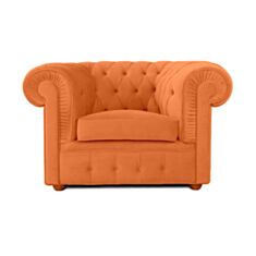Кресло Честерфилд оранжевое - фото