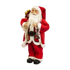Новорічна іграшка Elisey Санта Клаус з ліхтарем 030NC 47*15 см червона - фото