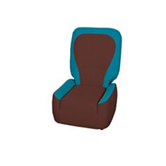 Кресло-пуф коричневый - фото