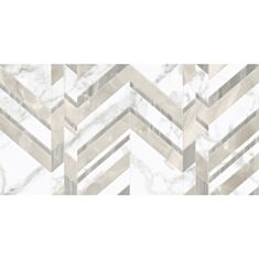 Плитка для стен Golden Tile Marmo Bianco Шеврон G70153 30*60 см белая 2 сорт - фото