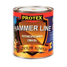 Емаль антикорозійна Protex Hammer Line з ефектом ковки бронза 0,7 л - фото