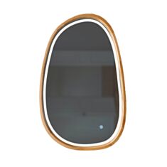 Дзеркало Luxury Wood Dali SLIM LED сенсор ясен натуральний 55*85 см - фото