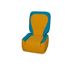 Кресло-пуф желтый - фото
