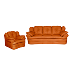 Комплект мягкой мебели Lantis оранжевый - фото