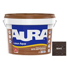 Лазур декоративна Aura Lasur Aqua для захисту деревини венге 0,75 л - фото