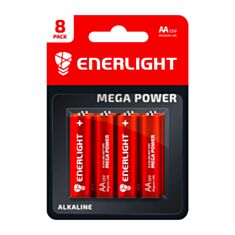 Батарейки Enerlight Mega Power LR06 AAA Alkaline 1,5V 8 шт - фото