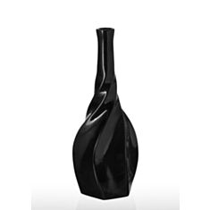 Декоративная ваза черная Eterna 0002 15*13*38 см - фото