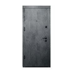 Двері металеві Міністерство Дверей ПК-266Q бетон темний 86*205 см ліві - фото
