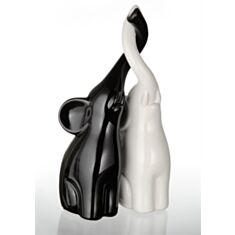 Статуэтка чорный с белым слоны Eterna RuiCheng K8106-8105 B13 - фото