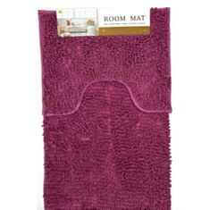 Набір килимків для ванної та туалету Makaron MAXPAMAT темно-бузковий - фото
