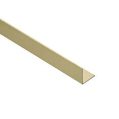 Уголок для плитки ТИС АК15-з27 универсальный 15*15 мм 2,7 м золото - фото
