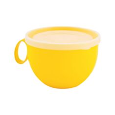 Чашка з кришкою Алеана 500 мл темно-жовта - фото