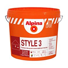 Інтер’єрна фарба латексна Alpina EXPERT Style 3 В3 1 л прозора - фото