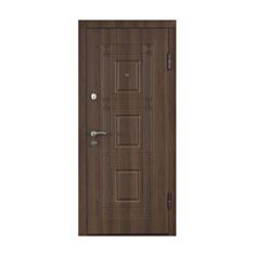Двері металеві Міністерство Дверей ПО-02 Горіх білоцерківський 86*205 см праві - фото