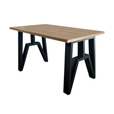 Стол обеденный Металл-Дизайн Прайм 115*75 см дуб античный/черный - фото