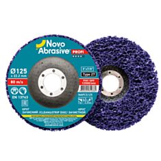 Круг шлифовальный NovoAbrasive NAPCS125 из нетканого материала 125*22,23 фиолетовый - фото