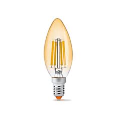  Лампа светодиодная Videx 299082 Filament LED C37FTA 6W E14 2200K 220V - фото